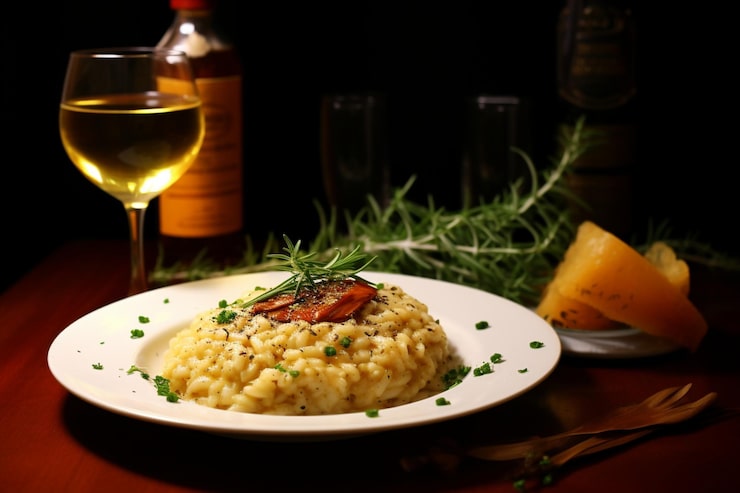 Risotto wine